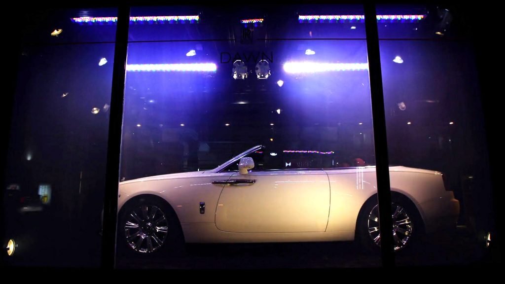 Rolls Royce dawn launch at Harrods