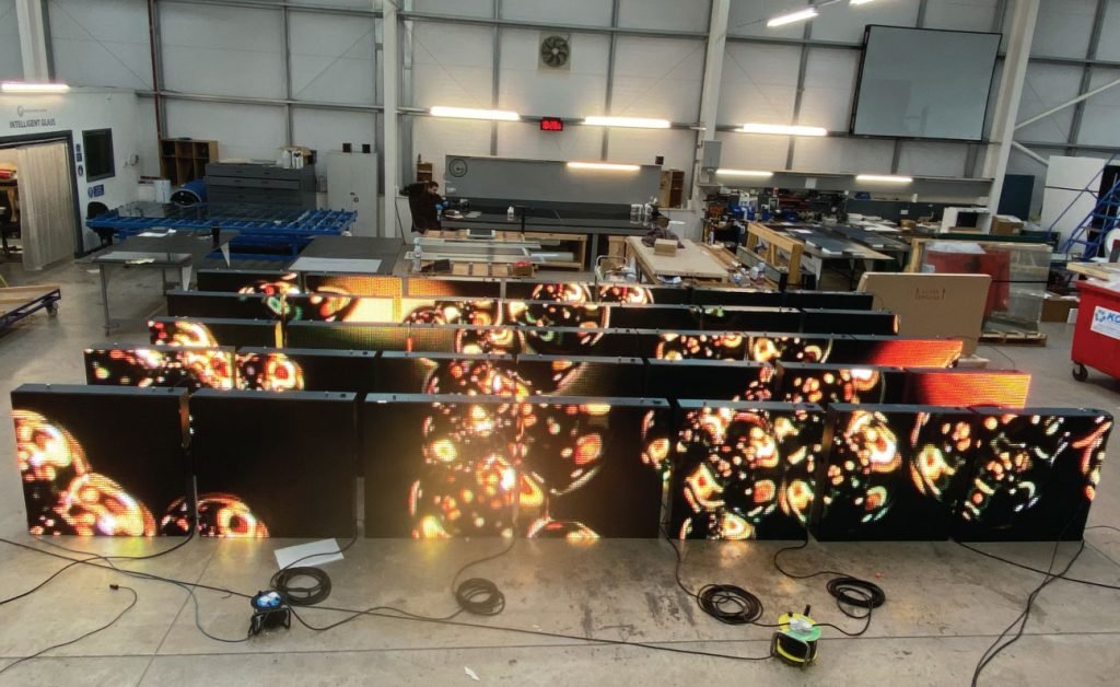 large outdoor led screen stadiums